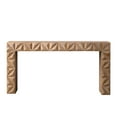 thumbnail image 4 of Modern Geometric Wooden Console Table – Natural Wood Finish with Handcrafted 3D Design, 4 of 10