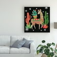 thumbnail image 3 of Trademark Fine Art 'Lovely Llamas III Christmas Black' Canvas Art by Mary Urban, 3 of 3
