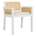 thumbnail image 5 of Safavieh Patrina Scandinavian Wood and Rattan Dining Arm Chairs, White / Natural, 5 of 8