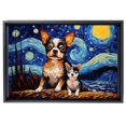 thumbnail image 2 of Chihuahua Dog Canvas Van Gogh Starry Night Wall Art Gifts Canvas Wall Art Frame Music Artist Customized Canvas Framed Photo Art Work For The Bedroom(Gifts For Dog Lover ), 2 of 6