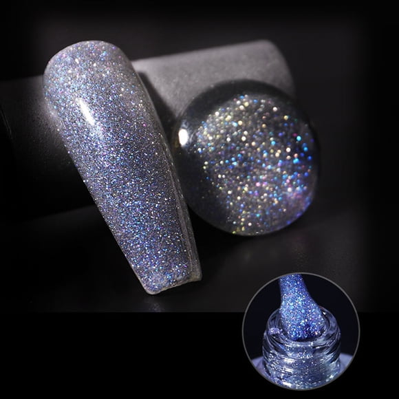Vernis à Ongles Gel Pailleté UV LED Gel Soak Off Vernis Gel Art Manucure Paillettes Brillantes