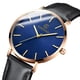thumbnail image 1 of Reloj de cuarzo para hombre, relojes para hombre, reloj fino de moda para hombre, correa de cuero fina, reloj de cuarzo de acero inoxidable A, 1 of 3