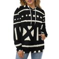 thumbnail image 4 of African Mud Cloth Black And White Men's Women New Sweatshirt Hoodie Men's Plus Size Sweatshirt Hooded Sweatshirt 3d Printed Street Men's Cloth, 4 of 6