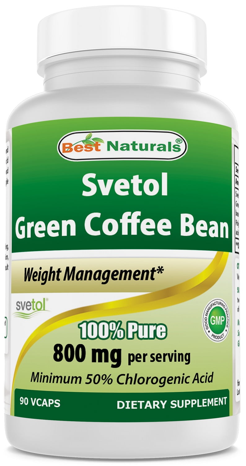SVETOL® Green Coffee Bean Extract, 400mg, 90 Vegetarian Capsules (400 mg Svetol® per Capsule