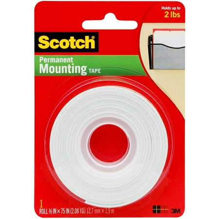 Scotch Mounting Tape Double Sided Foam Tape For Permanent Mounting 0 5 In X 75 In 1 27 Cm X 1 9 M 110 Esf Walmart Canada Scotch Mounting Tape Double Sided Foam Tape For Permanent Mounting 0 5 In X 75 In 1 27 Cm X 1 9 M 110 Esf Walmart Canada
