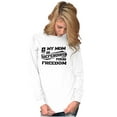 thumbnail image 4 of US Army Logo My Mom Defending Freedom Unisex Plus Size Long Sleeve Shirt Brisco Brands 3X, 4 of 5