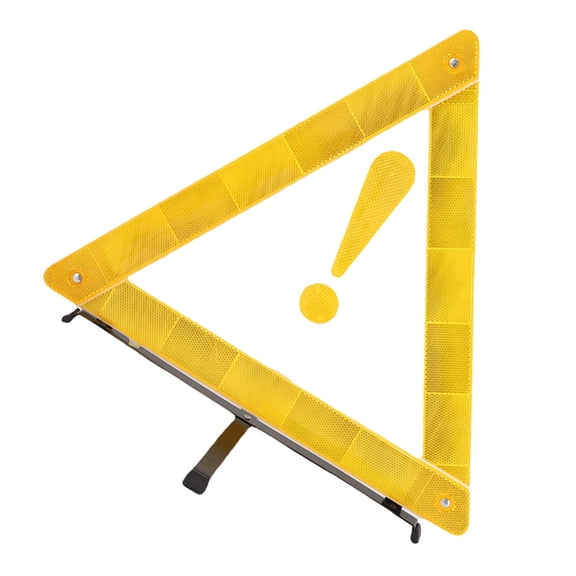Raindrops Road Warning Sign Foldable Design Car Inspection 1Set 16.1in