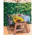 thumbnail image 3 of Hokiten Outdoor Tablecloths with Umbrella Hole & Zipper, Summer Sunflower Rectangle Tablecloth 52x70 Inch, Watercolor Pastoral Mountain Flowers Waterproof Table Cloth, Patio/Pool/Picnic Table Covers, 3 of 7