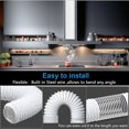 thumbnail image 3 of czcpp-Dryer Vent Hose 5 Inch Ducting Insulated 16FT Air Duct with 2 Clamps,Heavy-Duty Three Layer PVC and Aluminum Flexible Duct Protection for HVAC Ventilation, Duct Fan Systems(125mm-5M), 3 of 4