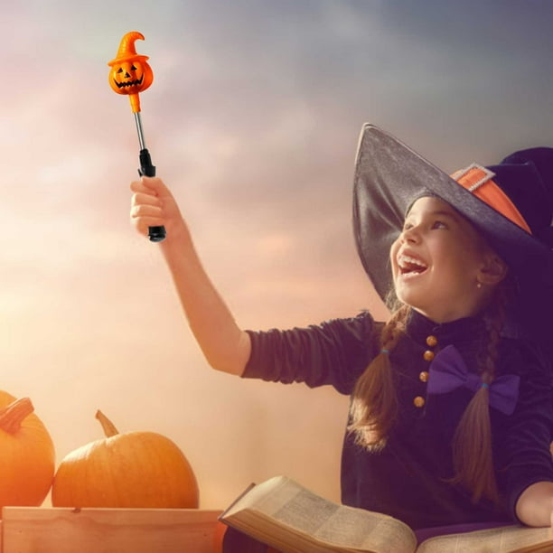 Uuiauoio Halloween Wand Night Light with Spooky Sound Effects LED Light Up Toy for Parties Haunted House Props CPSIA Compliant