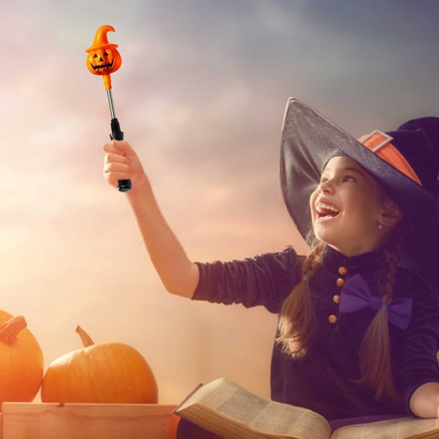 Meitianfacai New Halloween Decorations For Kindergarten Children Hand Stick Toy Night Light Gift Photo Props