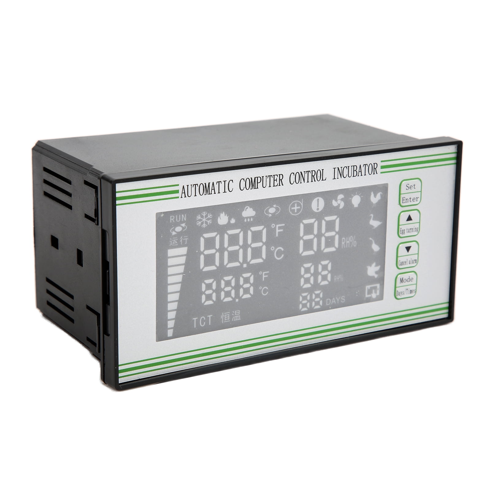 Suodoka Egg Incubator Temperature Controller 220V Automatic Digital System with Humidity Sensor Probe for Chicken Quail