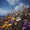 Wildflower, variant on Cornflower and Daisy Floral Landscape Canvas Print, Wall Art for Living Room Bedroom Dining Room Bathroom Kitchen Office Hallway