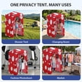 thumbnail image 6 of EAGLE PEAK Flex Ultra Compact 4x4 Pop-up Changing Room Canopy, Portable Privacy Cabana for Pool, Fashion Photoshoots, or Camping (Red Mushroom), 6 of 11