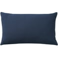 thumbnail image 2 of Nourison Life Styles Embroidered Flowers Navy 14" x 24" Throw Pillow Cover, 2 of 6