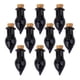 thumbnail image 1 of de 10 pequeños tapones de corcho vacíos, botellas de vidrio, viales, tarros, collar de deseos, color negro Fernando minibotella, 1 of 7