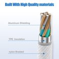 thumbnail image 3 of Cable USB-C Qalirvis de 1,8 m, 60 W, carga rápida, paquete de 2, 3 of 7