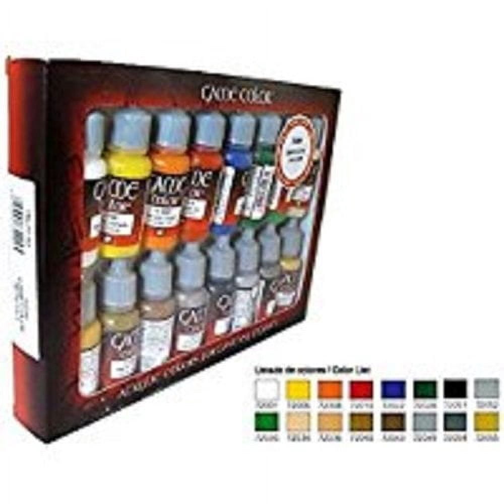 Vallejo Paints: Game Color Set - Introduction - 16 Paint Colors - 18ml (.60oz) Bottles, Starter Set for Fantasy & Wargame Figures, Miniatures & Hobby