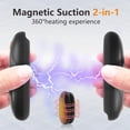 thumbnail image 4 of Hand Warmers Rechargeable 2 Pack, 14000mAh Electric Hand Warmers with Charging Case, Quick Charge Portable Heater,Gifts for Christmas, Winter, Outdoor, Camping, Hunting Accessories, Black, 4 of 13