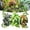 Caladium, Alocasia and Syngonium, variant on 5 Pcs Reptile Plants & Habitat Decor Kit - 3 Artificial Plants & Large 5ft Jungle Vine Branch, Amphibian Habitat Hideout Tank Decorations fit Crested Gecko Leopard Lizard Chameleon Ball Python Frog