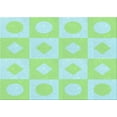 thumbnail image 1 of Ahgly Company Indoor Rectangle Patterned Mint Green Area Rugs, 7' x 10', 1 of 1
