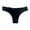 Black, variant on huanledash Women Panties Solid Color Breathable Thread Low Waist Soft Sweat Absorption Cotton High Elasticity G-string for Daily Wear