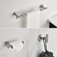 thumbnail image 3 of Cfowner 3 Piece Wall Mount Towel Rack Set, Bathroom Stainless Steel Set, Wall Mounted Robe Hook for Home & Office, Brushed Nickel, 3 of 6