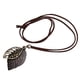 thumbnail image 2 of 2pcs Collar de Colgantes de Hoja Doble para Hombres Joyería de Cadena de Cordón de Cuero Largo Sunnimix Collar colgante con hoja vintage, 2 of 8