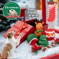 thumbnail image 2 of Christmas Dog Stocking Gifts Toys Set, 2/3/4 Pcs Xmas Dogs Toys Chew Toys Assorted Santa Clause Reindeer Spherical Christmas Tree Candy Cane Shape Chewer Interactive Ball Gifts, 2 of 4