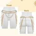 thumbnail image 4 of Charming Belly Chain with Diamonds, Womens Body Chain in Golden, Adjustable Layered Belly Body Bikini Chain, Lady Waist Rhinestone Chain Jewelry Decor, 4 of 7
