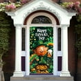 thumbnail image 2 of Happy St. Patrick's Day Door Cover, Ireland Outdoor Holiday Decoration with Vertical Hanging Flag, Festive Arrangement for Front Door and Wall, 70.87*35.43 inch, 2 of 6