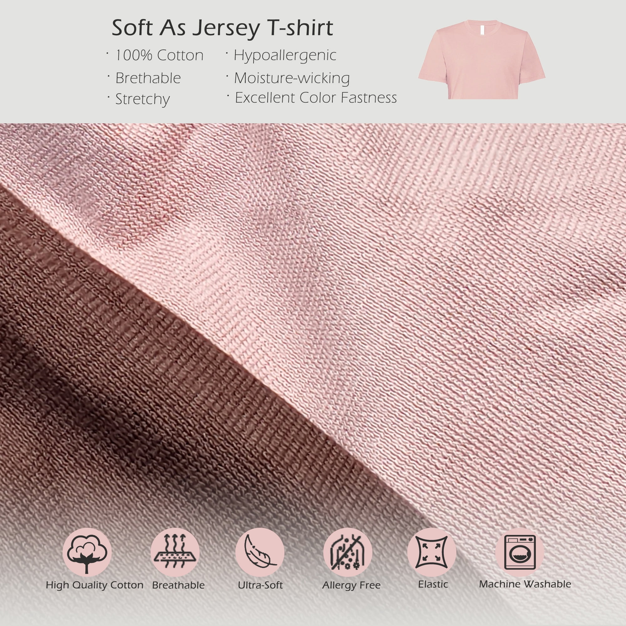 PURE ERA Duvet Cover Set Queen Size 100% Jersey Cotton Reversible Ultra Soft Stretchy Solid Pink Chocolate Brown (1 Duvet Cover 2 Pillow Shams)