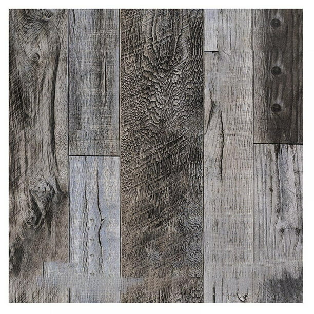 Wood Wallpaper Self-Adhesive Removable Wood Peel and Stick Wallpaper  Decorative Wall Covering Vintage Wood Panel Background Wallpaper   