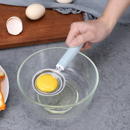 

XWQ Useful Egg White Separator Handy Non-Sticky Stainless Steel Practical Egg Yolk Separating Filter for Bakery