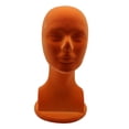 thumbnail image 3 of Cabeza de maniquí masculina con flocado de espuma, soporte de exhibición de gafas multiusos, soporte de herramientas ligero estable para herramientas Rojo shamjiam cabeza de maniquí masculino, 3 of 8