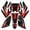 Red, variant on 9pcs Motorcycle Graphics Kit Plastic Fender Fairing Decal Sticker for CRF70F CRF70 Pit Dirt Bike 70cc 90cc 110cc 125cc 140cc 150cc