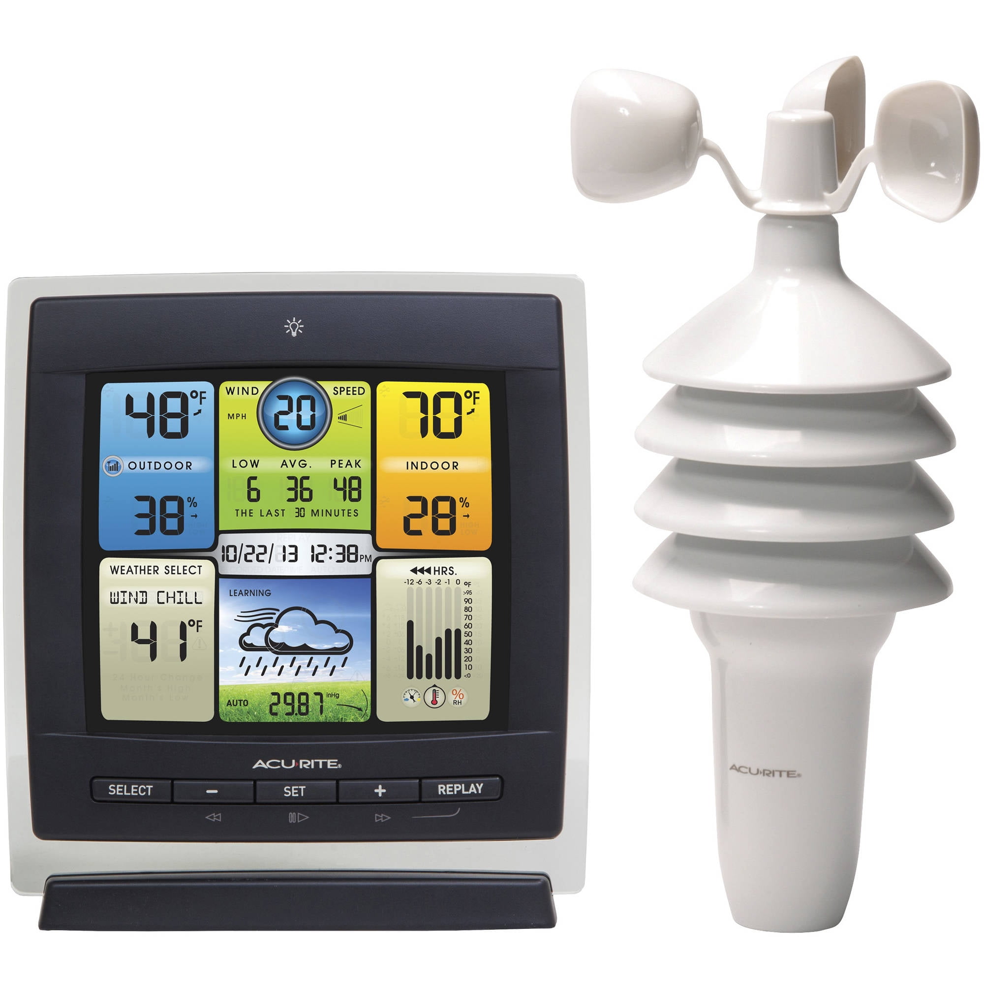 AcuRite Pro Color Weather Station with Wind Speed by Chaney Instruments