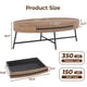 thumbnail image 2 of Mid-century moderno oval coffee mesa con cajón - 47.2\, 2 of 7