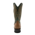 thumbnail image 4 of Ferrini Mens Clint Embroidered Square Toe Pull On Cowboy  Mid Calf Boots, 4 of 6