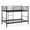 Black, variant on Costway Metal Twin Over Twin Bunk Bed with Built-in Ladder Safety Guardrail Black