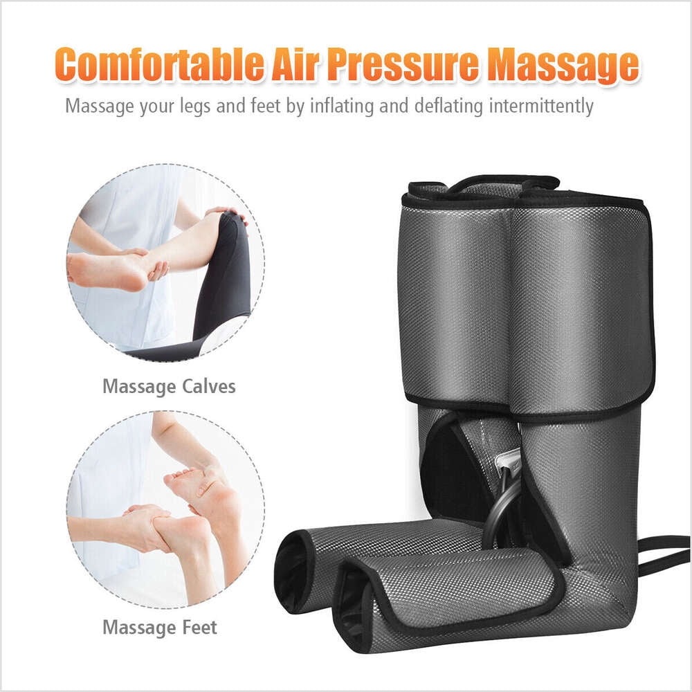Leg Air Pneumatic Massager Foot Compression Pressure Massage MACchinne w/ Remoter