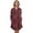 Brick Leopard, variant on Angelina Women's Flannel Button Down Sleep Shirt Dress Pajama (1-Pack)