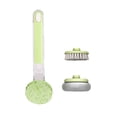 thumbnail image 2 of FHBVT Stainless Steel Floor Scrub Brush with Long Handle, Efficient Carpet and Floor Cleaning Tool, Pet Hair Remover, Ideal for Hard Surfaces, Narrow Spaces, and Deep Cleaning Tasks, 2 of 2