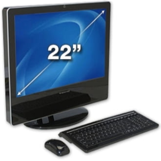 Averatec 22" All-In-One Computer, Intel Pentium Dual-core E5200, 3GB RAM, 320GB HD, DVD Writer, Windows Vista Home Premium, D1005VH1E-1