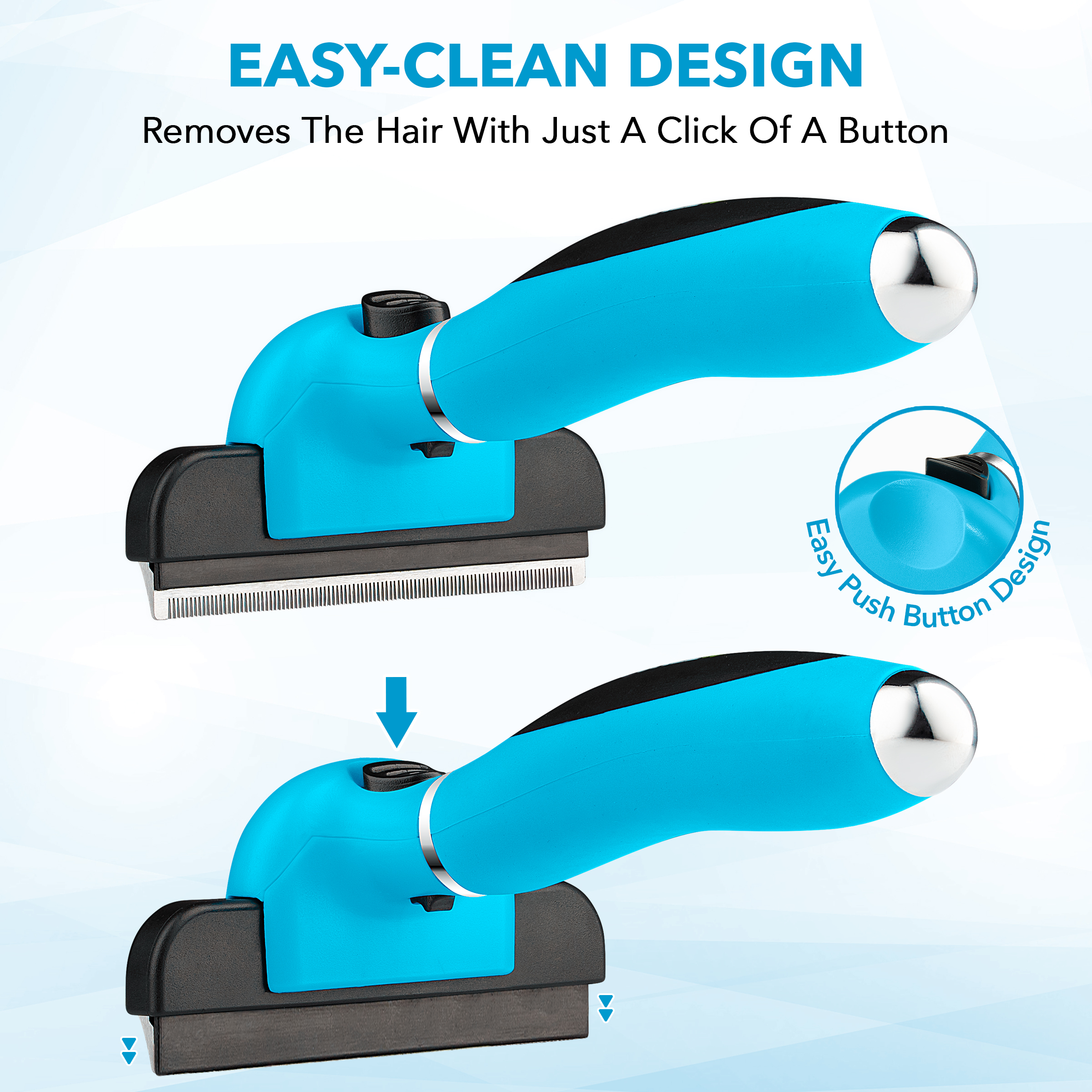 BOSHEL De-Shedding Brush for Dogs with Anti-Slip Handle photo 6
