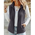 thumbnail image 3 of Zeagoo Womens Outerwear Vests With Pockets Zipper Sleeveless Fleece Jackets Casual Fall Trendy, 3 of 6