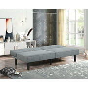 Mainstays 66 Studio Futon, Gray Linen Upholstery