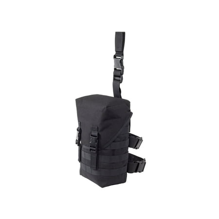 Elite Survival Systems Can-Ready Gas Mask Pouch Thigh Carry Black