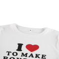 thumbnail image 5 of Femmes Crop Tops Col Rond Manches Courtes Lettre Impression Slim Fit Pull-Over T-Shirt pour les Jeunes Femmes, 5 of 5