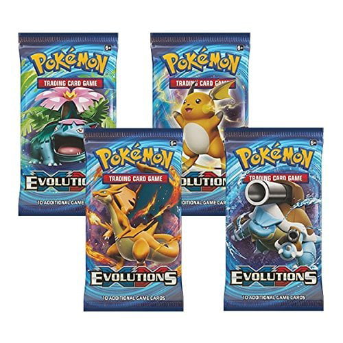 XY EVOLUTIONS Booster Pack Factory Sealed From Box Pokemon Cards Details about   Lot of 10 